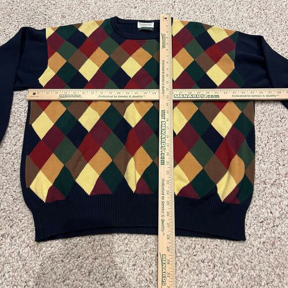 Vintage Tuttle Golf Men's Sweater Sz XL Preppy Grandpa Argyle Academia - Picture 3 of 5